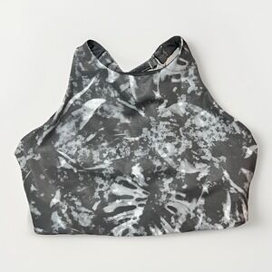 Lole Sports Bra Womens Size M Burst Up Crossback Medium Support High Neck Yoga